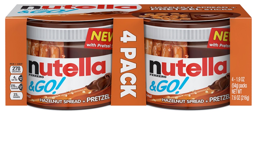 Nutella & Go Hazelnut Spread Plus Pretzel Sticks, 7.6 Ounce -- 6 Per Case