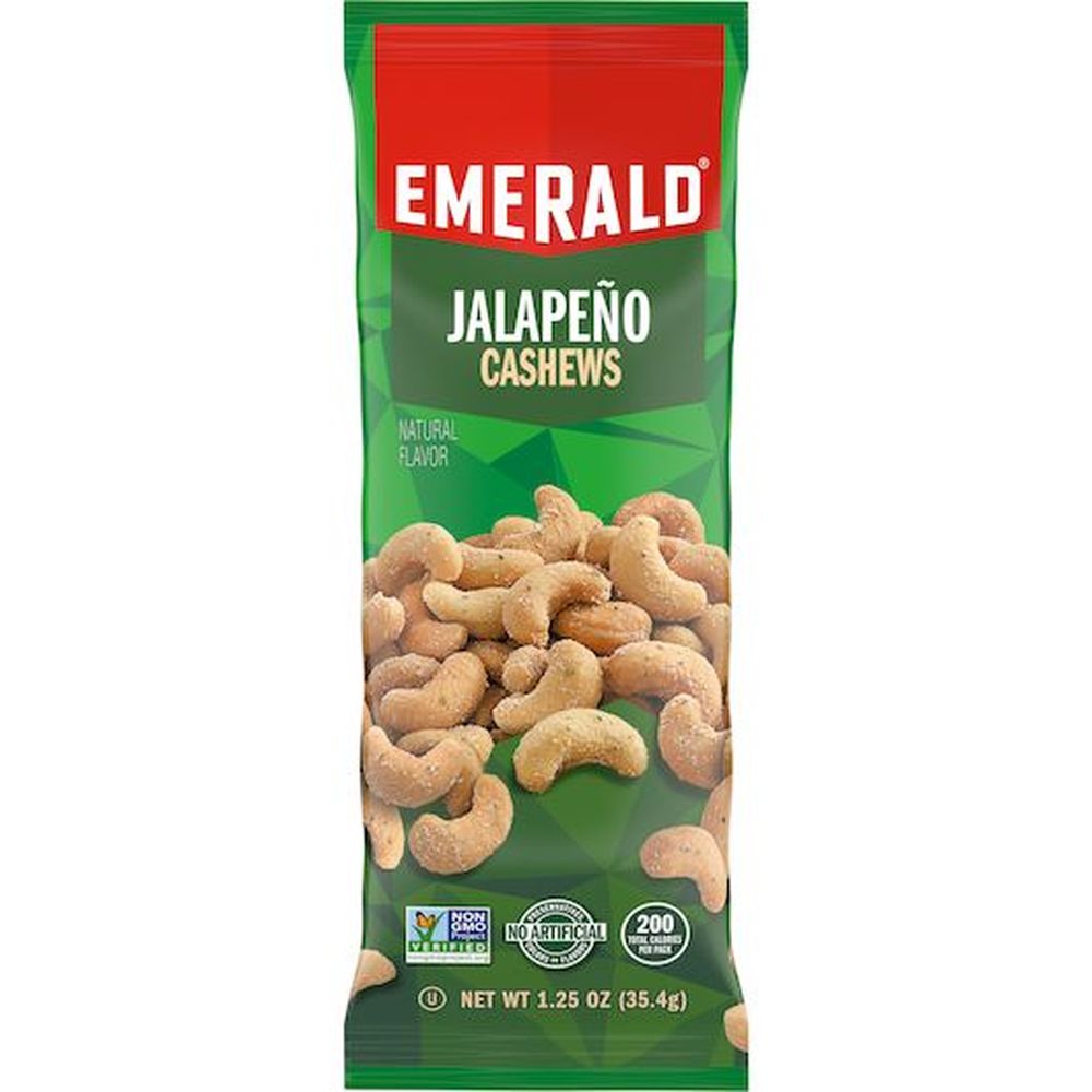 Emerald Jalapeno Cashews, 1.25 Ounce -- 36 per case