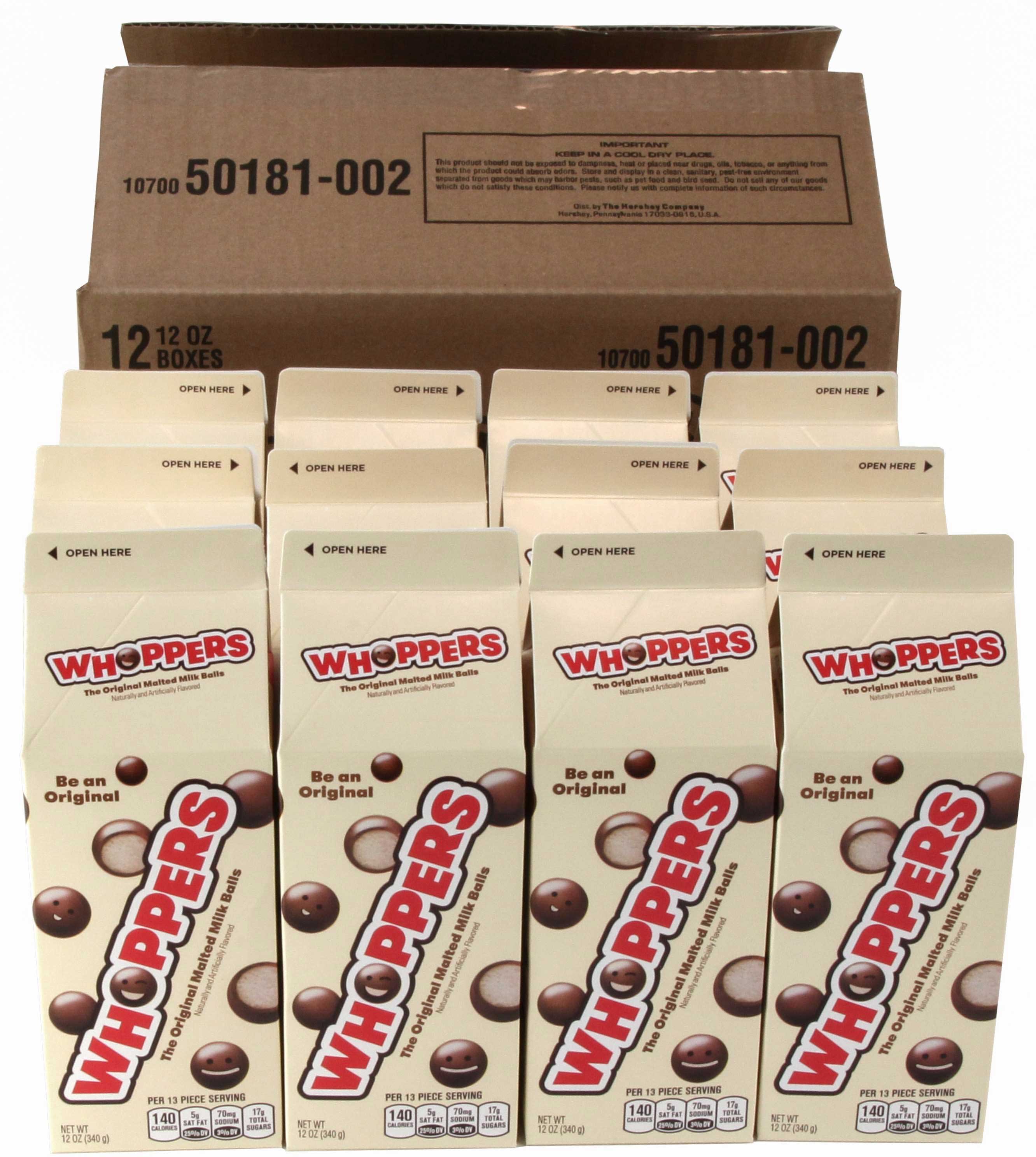TR Toppers Whole Whoppers, 12 Ounce Box -- 12 per case