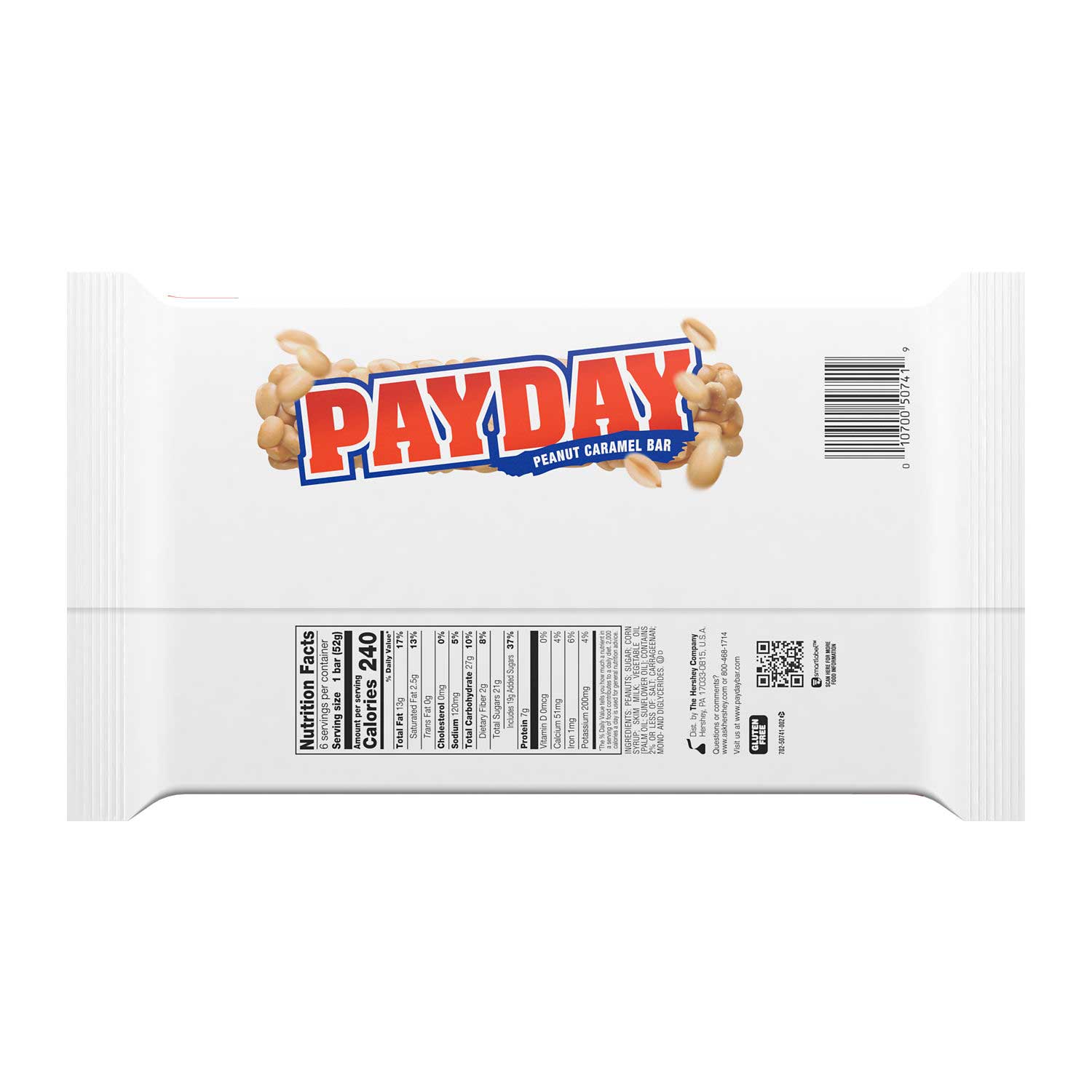 Payday Peanut Caramel Candy Bar, 11.1 Ounce -- 12 Per Case