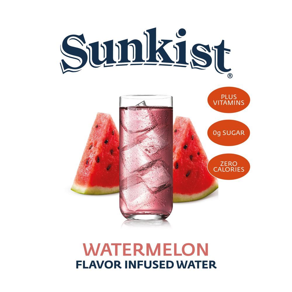 Sunkist Watermelon Vitamin Enhanced Flavored Water Liquid Concentrate, 101.333 Fluid Ounce -- 9 Per Case