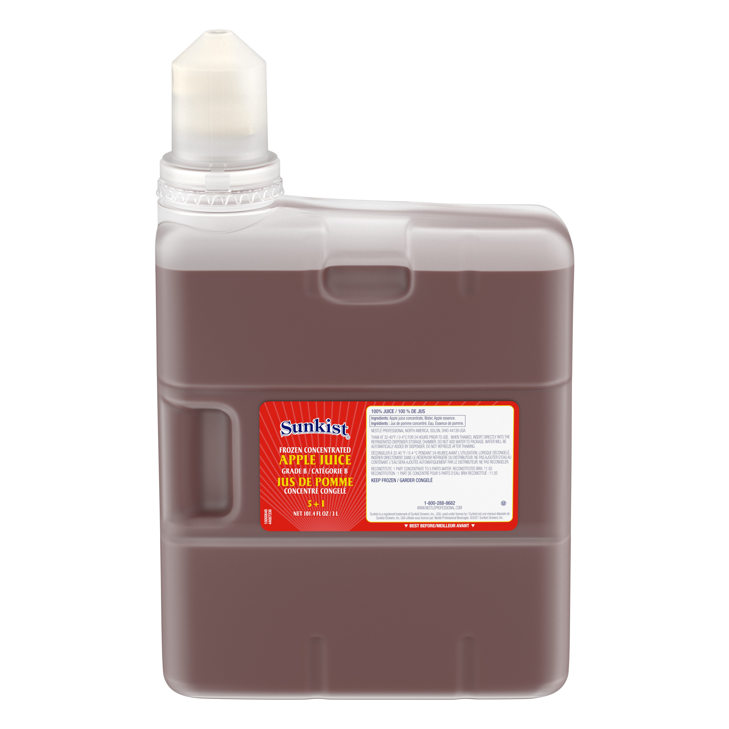 Sunkist 100 Percent Apple Juice, Liter -- per case