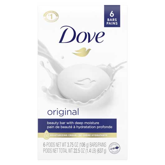 Dove Bar Soap Original, 3.75 Ounce - 6 per box -- 12 per case