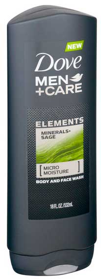 Dove Men+care Minerals Sage Body Wash, 18 Fluid Ounce -- 4 Per Case