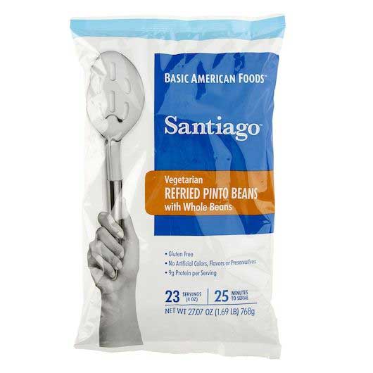 Santiago Vegetarian Refried Pinto Beans, 27.09 Ounce -- 6 per case