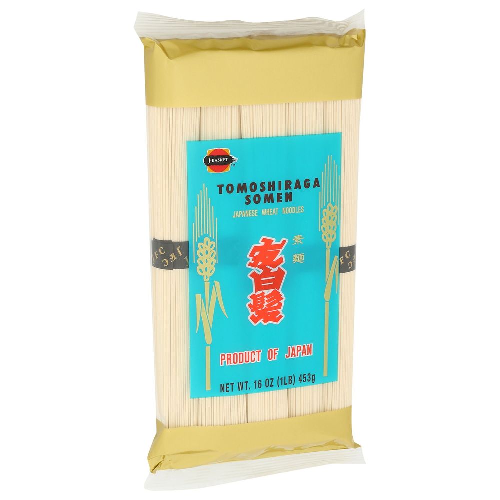 J-basket Tomoshiraga Somen Noodle, 16 Ounce -- 24 Per Case