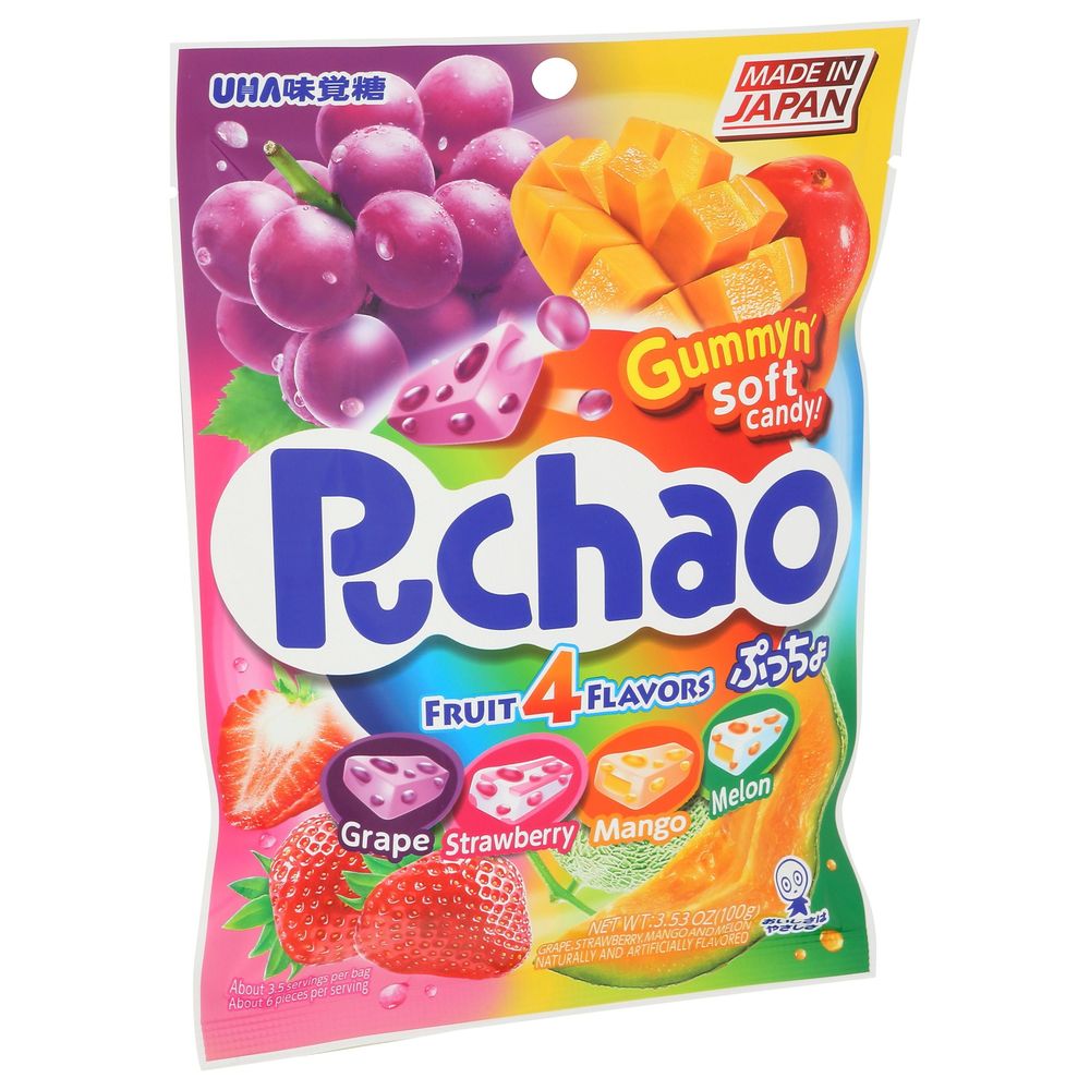 Uha Mikakuto Puchao Mixed Fruit Candy, 3.52 Ounce -- 6 Per Case