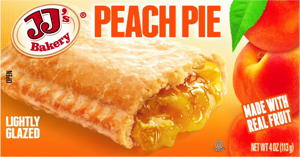 Jj's Bakery Peach Pie Dessert -- 48 Per Case