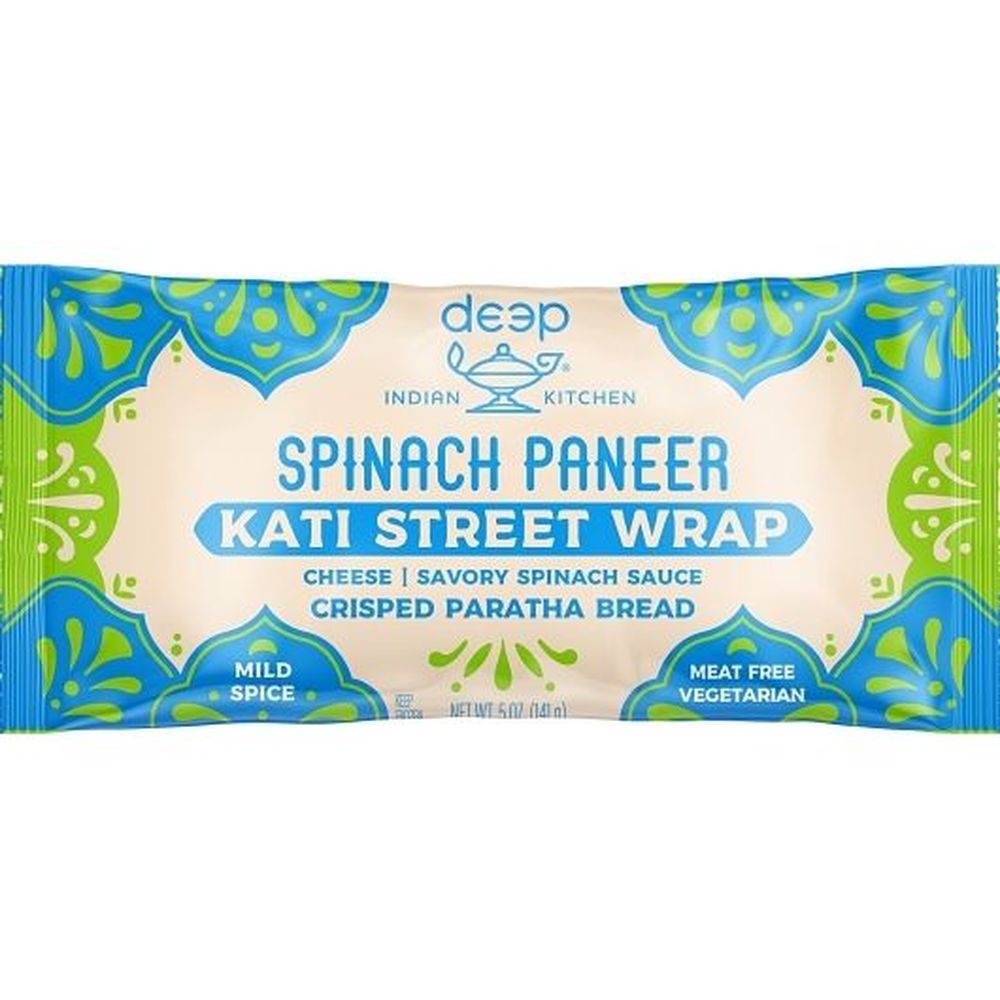 Deep Indian Kitchen Spinach Paneer Kati Street Wrap, 5 Ounce -- 9 Per Case