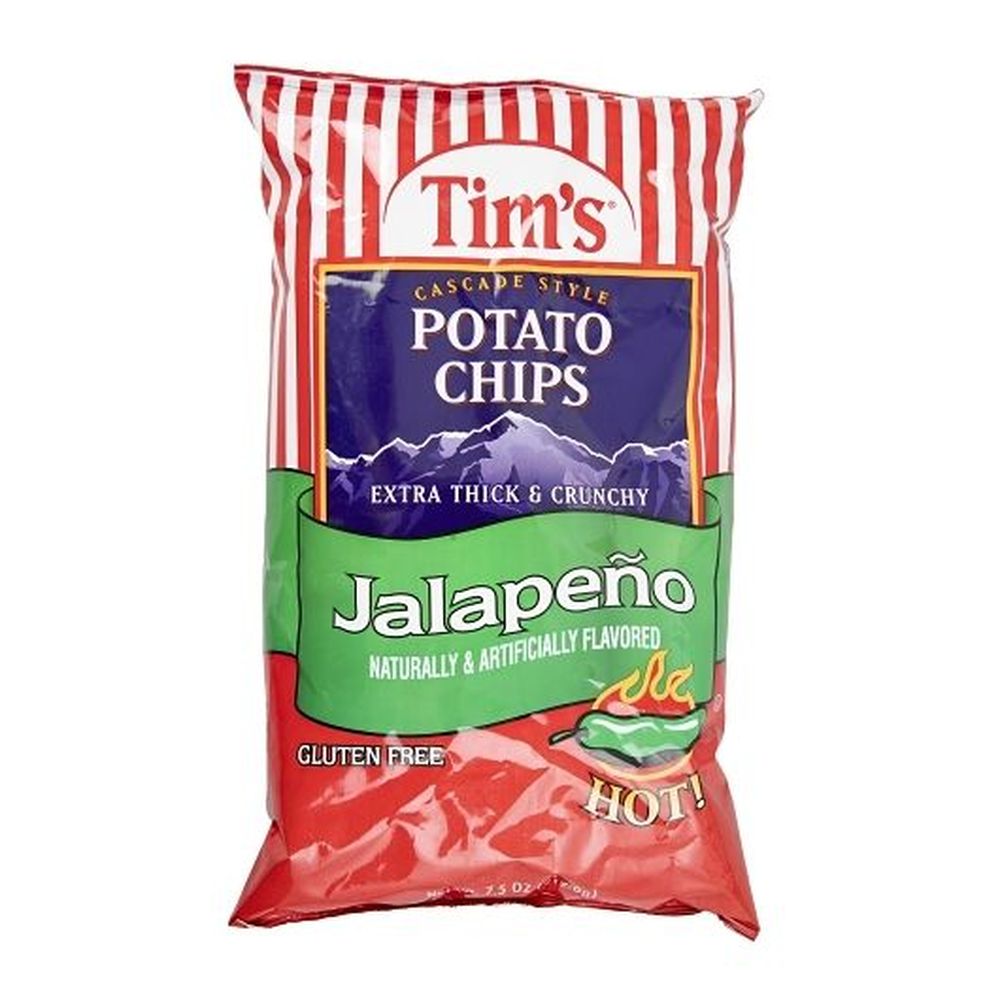 Tim's Jalapeno Potato Chips, 7.5 Ounce -- 15 Per Case