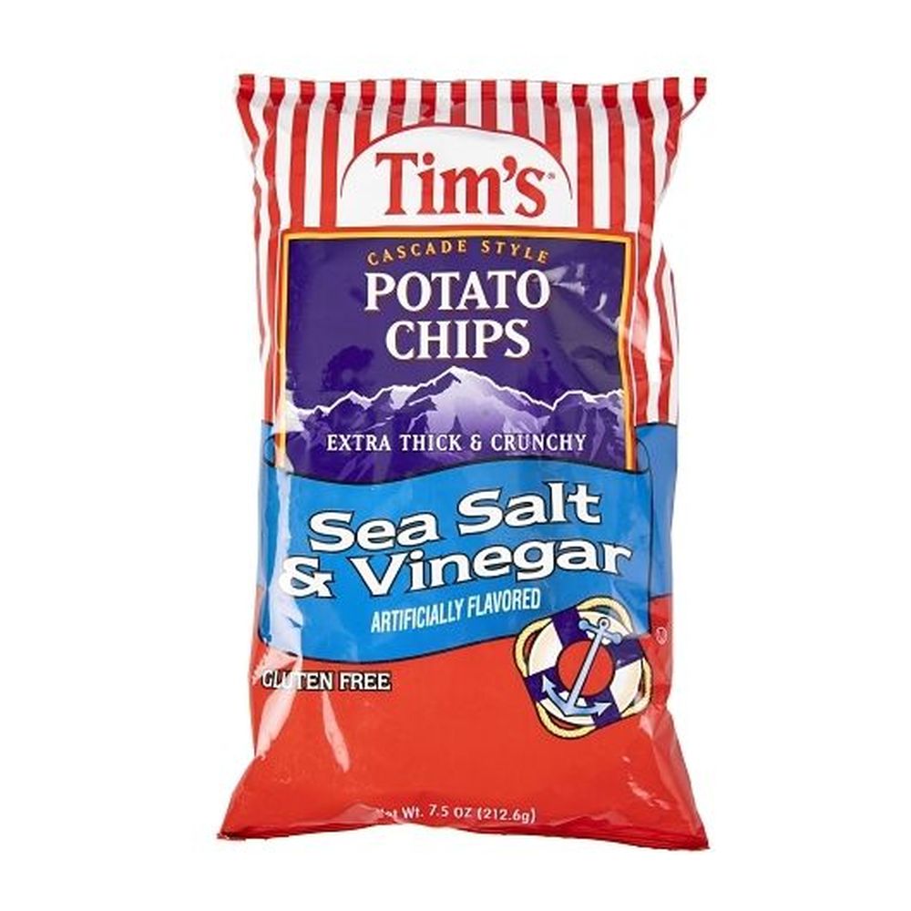 Tim's Salt And Vinegar Potato Chips, 7.5 Ounce -- 15 Per Case