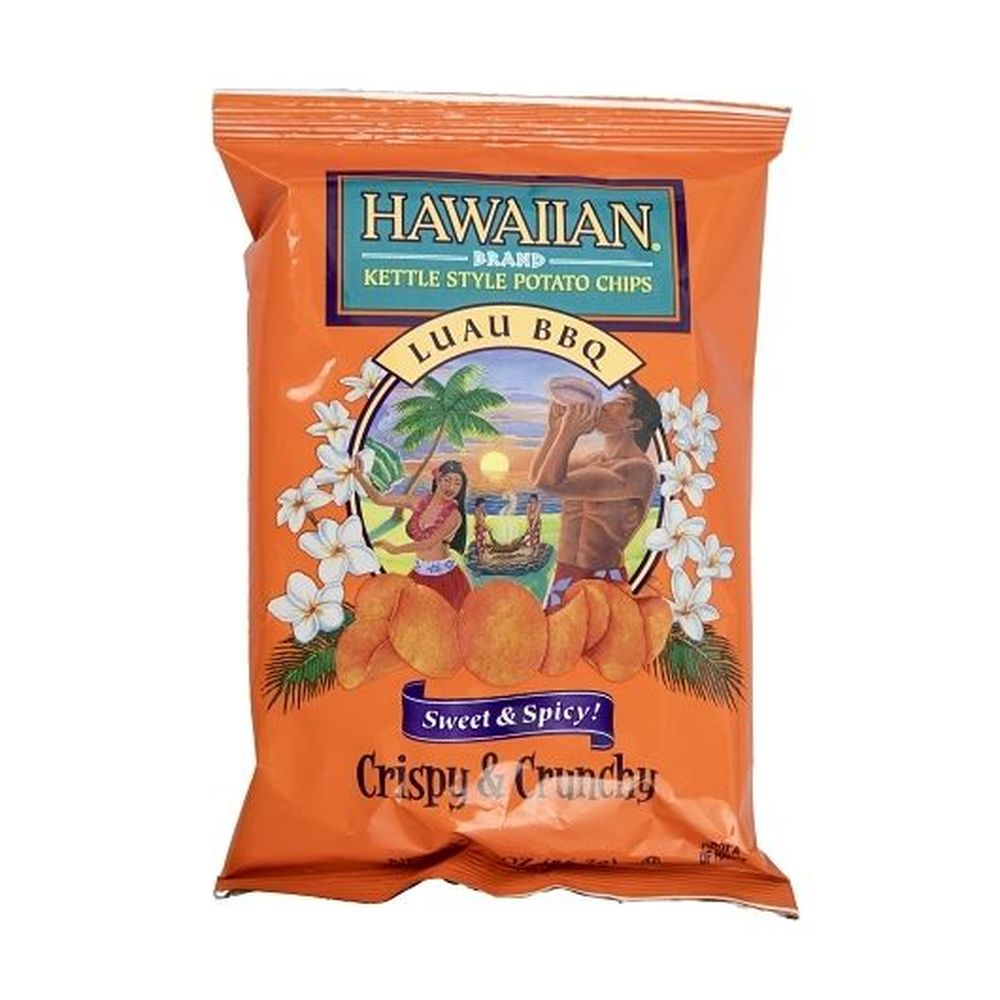 Hawaiian Luau Barbeque Kettle Style Potato Chips, 2 Ounce -- 6 Per Case