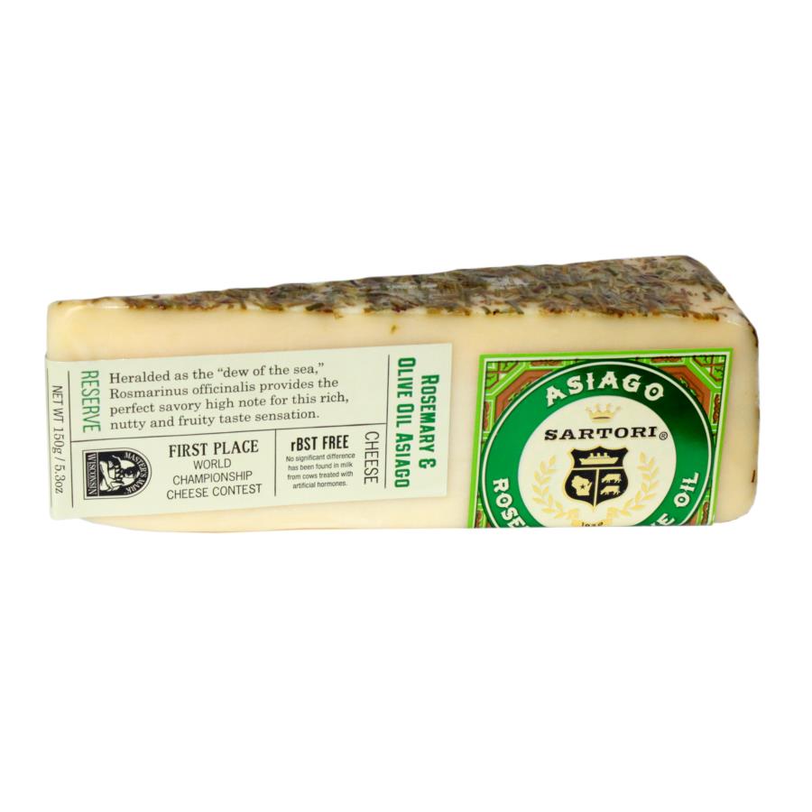 Sartori Reserve Asiago Rosemary Olive Oil Cheese, 5.3 Ounce -- 12 Per Case