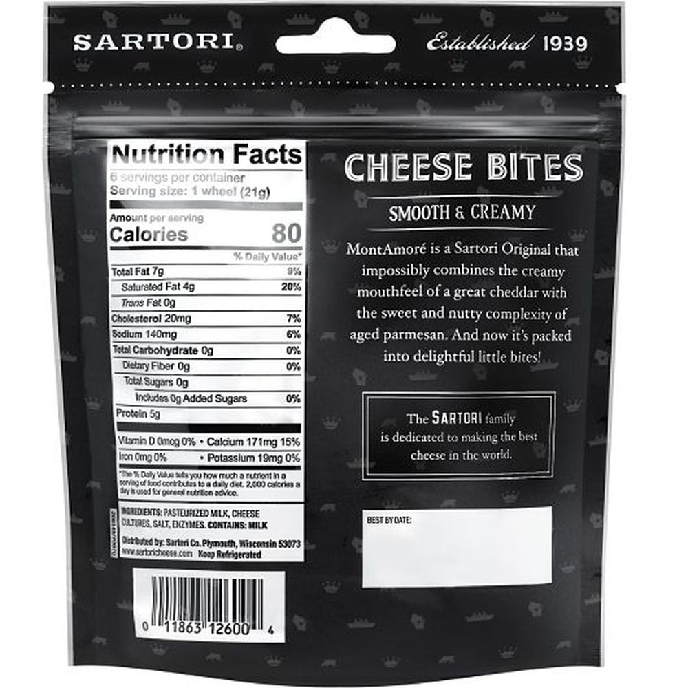 Sartori Montamor Cheese Bites, 4.5 Ounce -- 12 Per Case