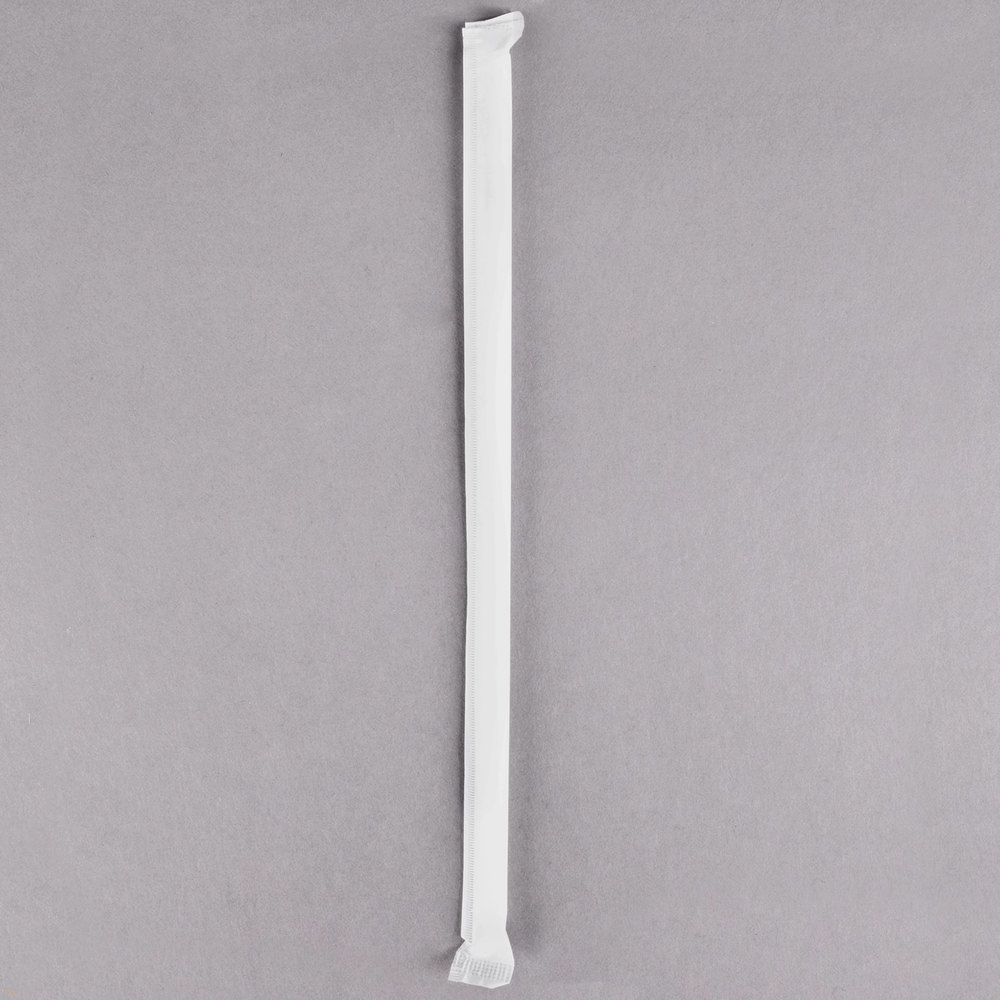 UPFW825 COMPANIONS FLEX STRAW JUMBO 7.75-IN WHITE WRAPPED