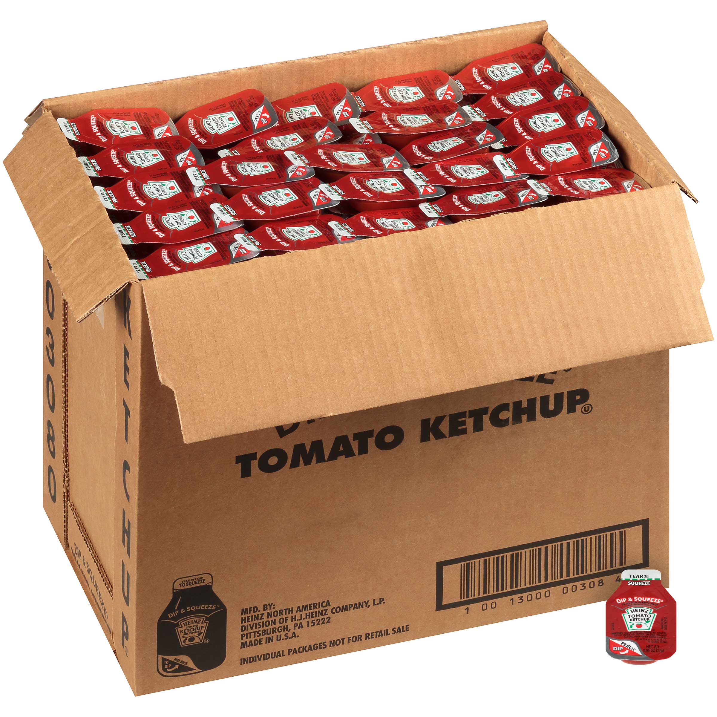 Heinz Ketchup Dip and Squeeze Packet Case FoodServiceDirect
