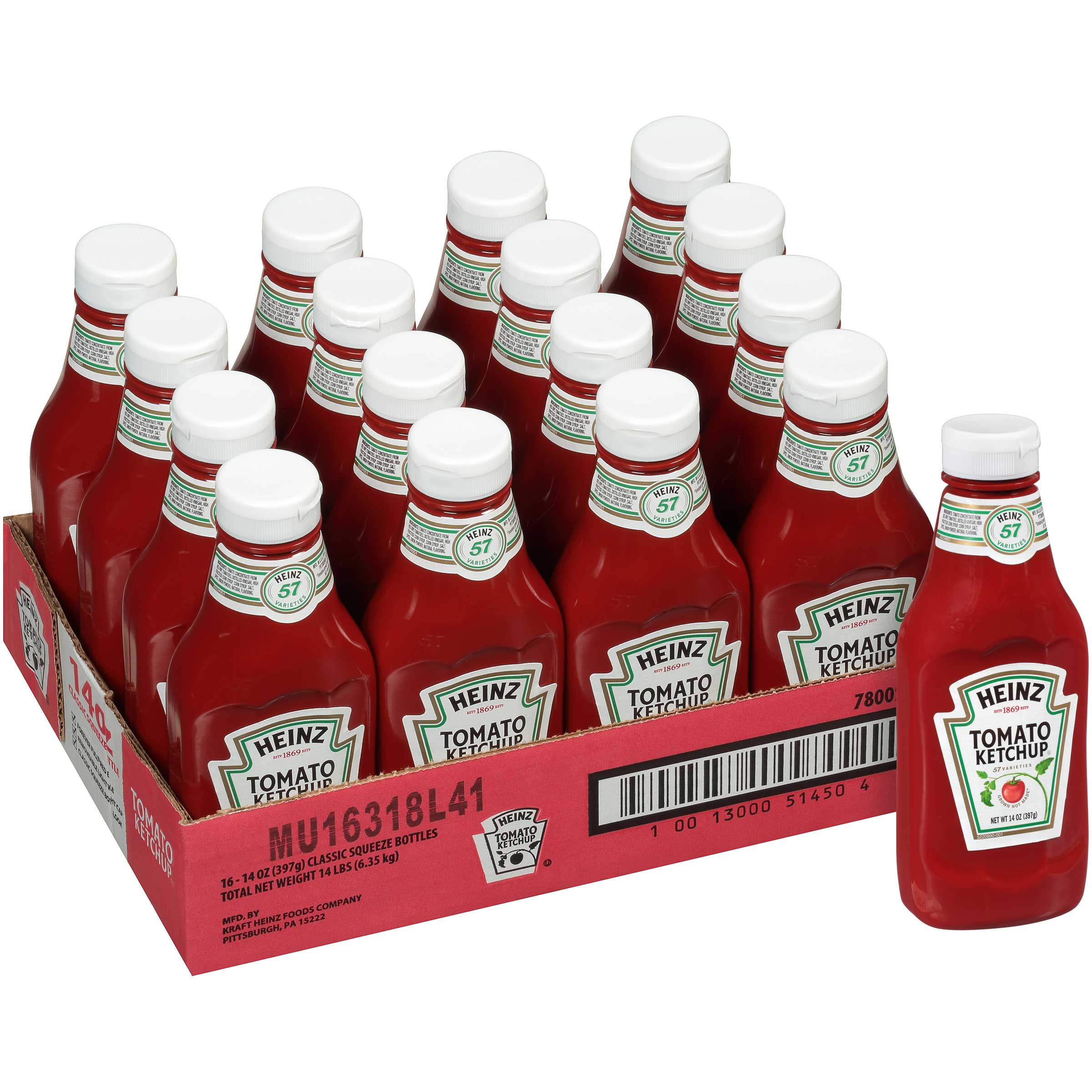 Heinz Classic Ketchup, 14 Ounce -- 16 Per Case