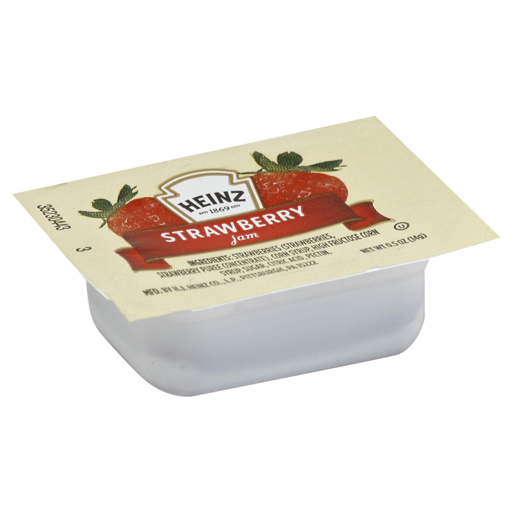 Heinz Single Serve Strawberry Jam, 0.5 Ounce Cup -- 200 per case