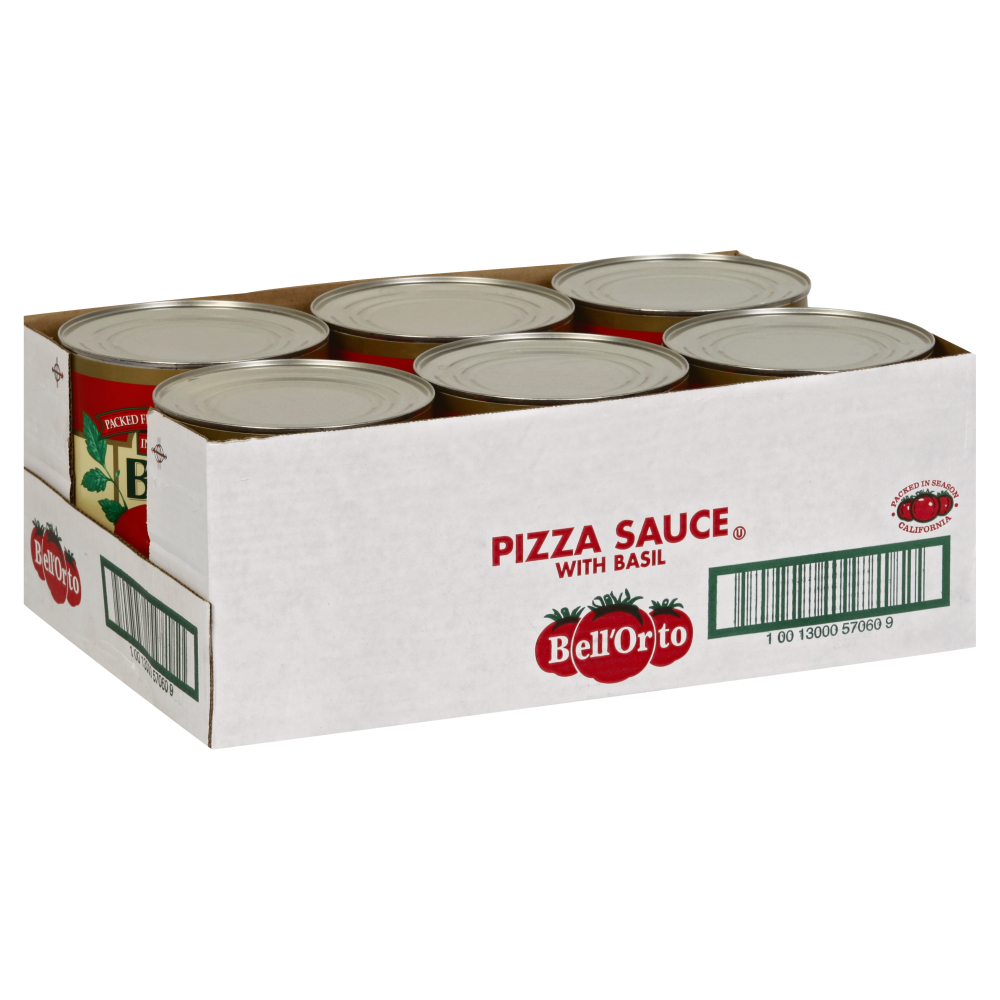 Bell'orto Sauce Pizza W/basil No. 10 Can -- 6 Per Case