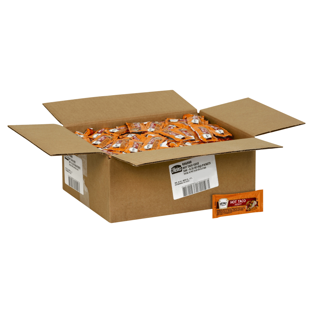 Heinz Hot Taco Single Sauce Serve Case FoodServiceDirect