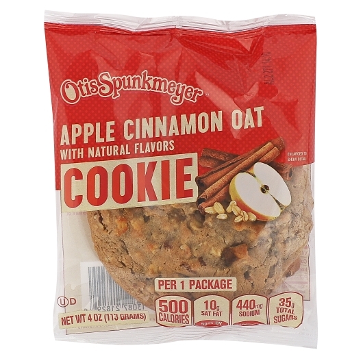 Otis Spunkmeyer Thaw And Serve Natural Apple Cinnamon Oatmeal Cookies, 4 Ounce -- 24 Per Case