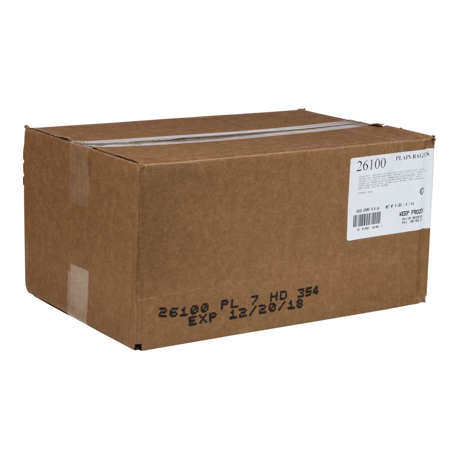 Otis Spunkmeyer Plain Bagel, 3 Ounce -- 48 per case.