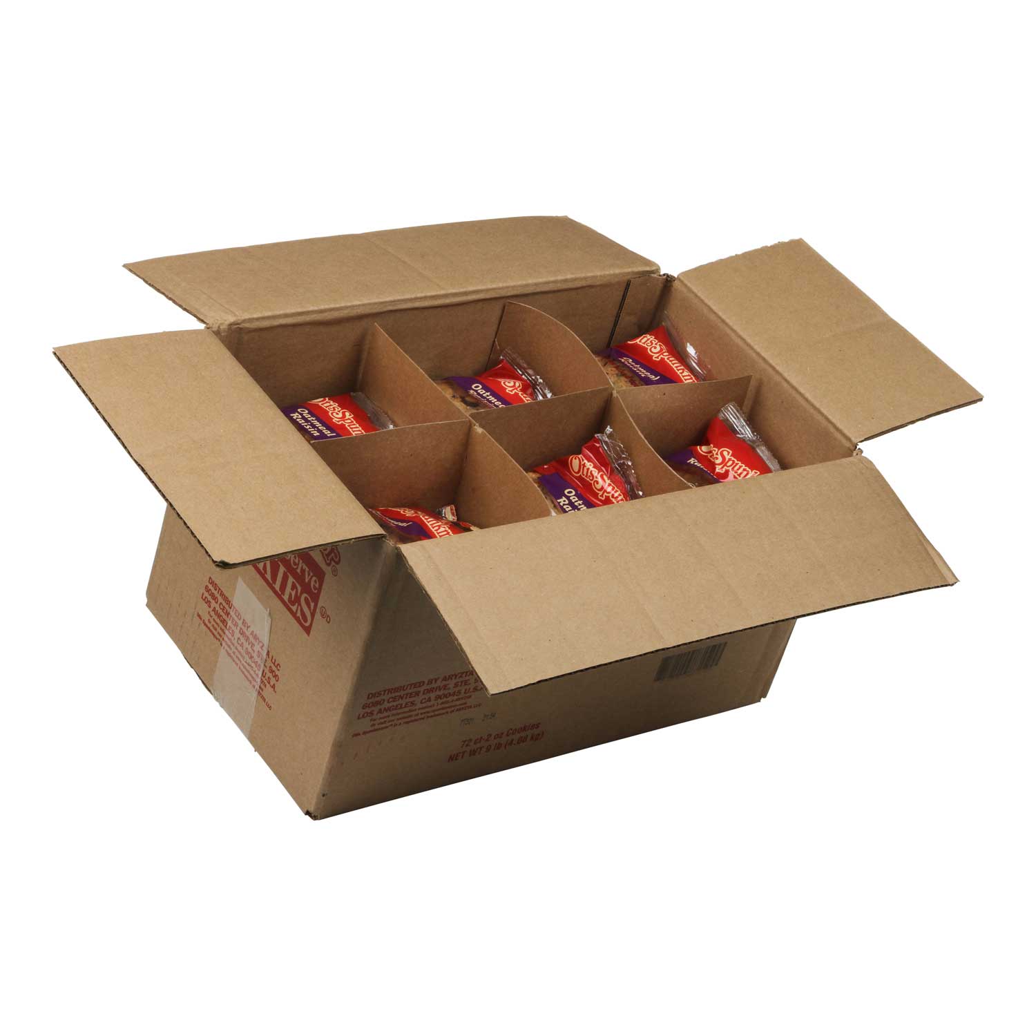 Otis Spunkmeyer Oatmeal Raisin Cookie Case | FoodServiceDirect