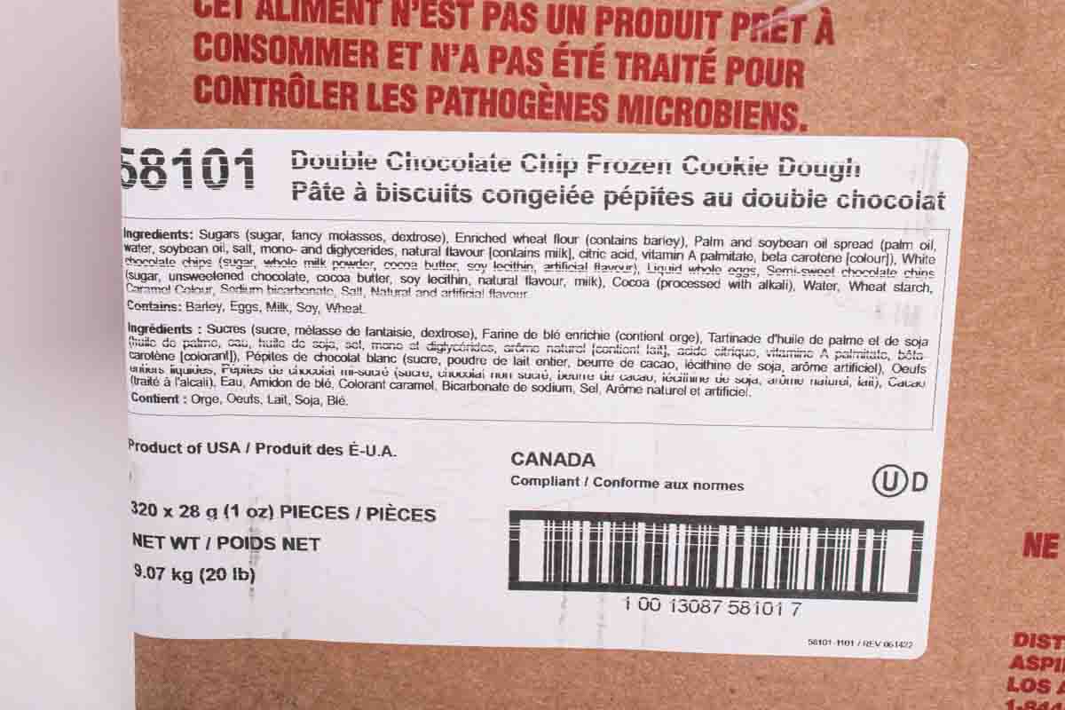 chocom*様　オーダーページ Otis Spunkmeyer Value Zone Double Chocolate Chip Cookies Dough, 1