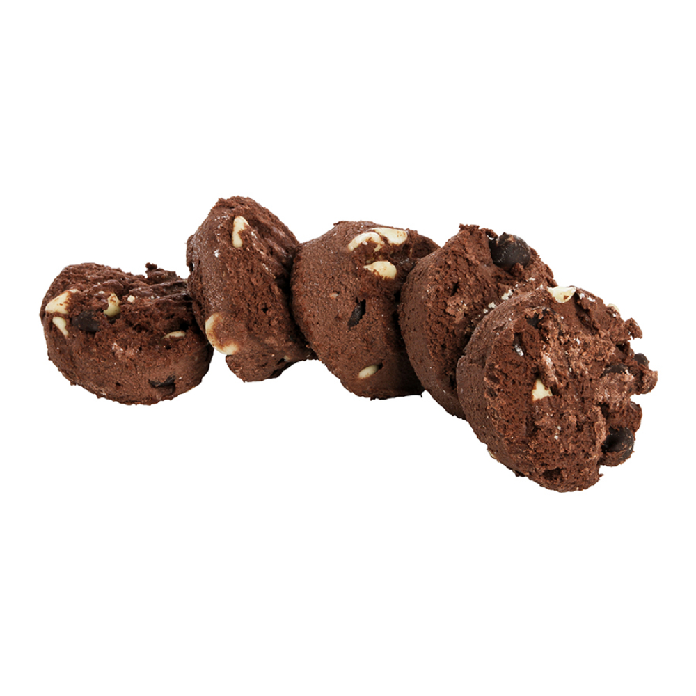Otis Spunkmeyer Sweet Discovery Double Chocolate Chip Cookies Dough, 1.33 Ounce -- 240 per case.