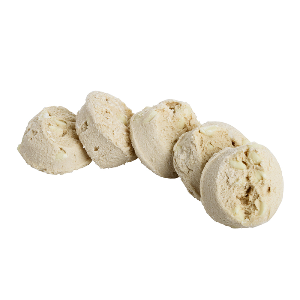 Otis Spunkmeyer Sweet Discovery White Chocolate Macadamia Nut Cookies Dough, 1.33 Ounce -- 240 per case.