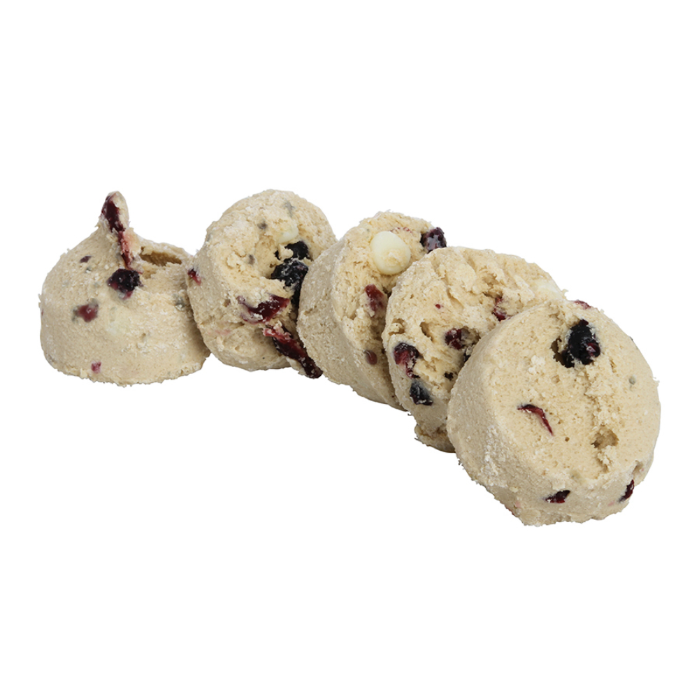 Otis Spunkmeyer Sweet Discovery Medium Red, White and Blue Cookies Dough, 1.33 Ounce -- 240 per case.