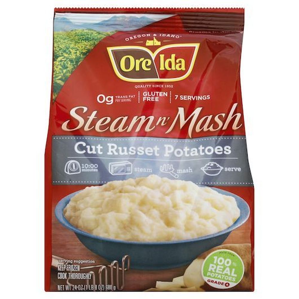 Ore ida steam and mash russet potatoes case foodservicedirect