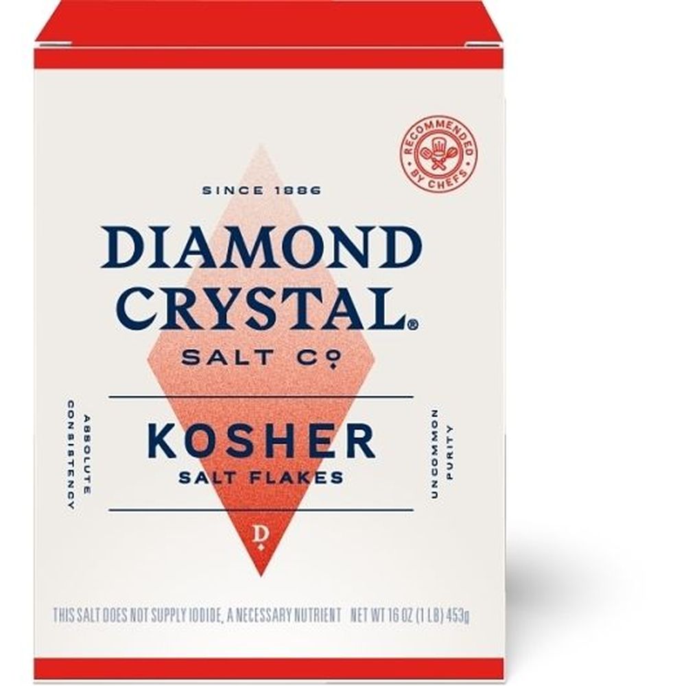 Diamond Crystal Salt Kosher Salt Flakes, 16 Ounce -- 12 Per Case