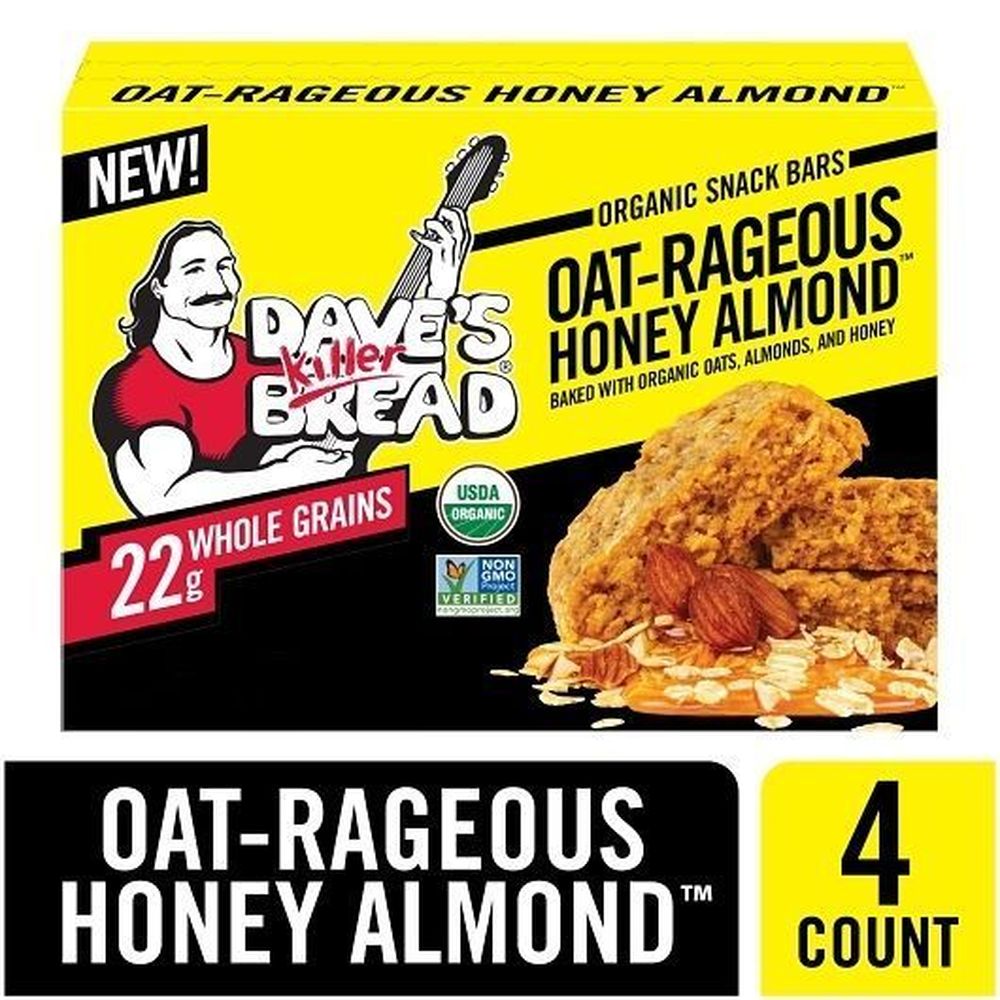 Dave's Killer Bread Organic Oat Honey Almond Bar, 1.75 Ounce -- 48 Per Case