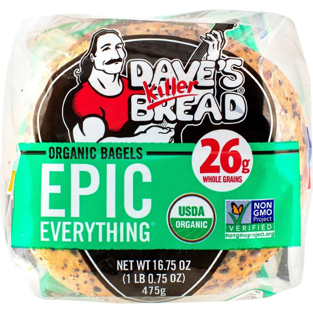 Daves Killer Bread Organic 5 Everything Bagel, 16.75 Ounce -- 10 per case
