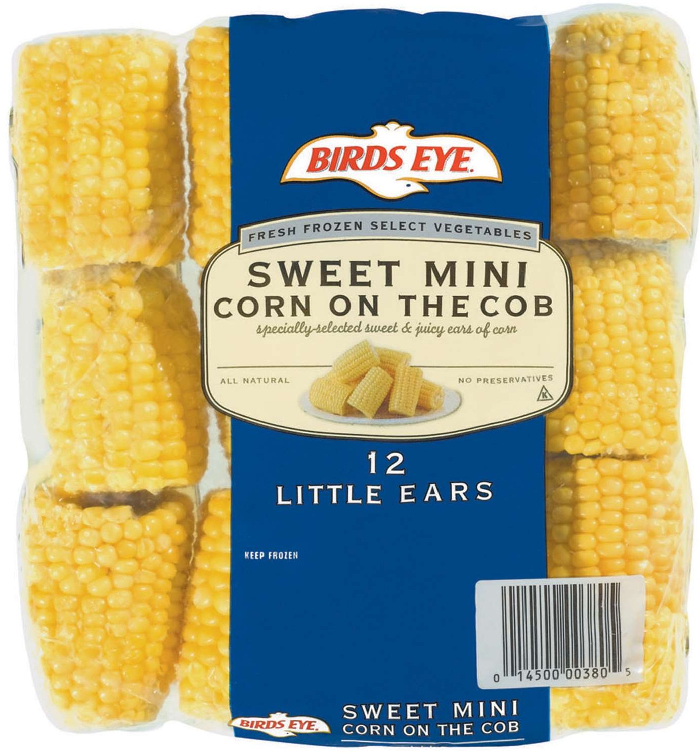 Birds Eye Extra Sweet Mini Corn On The Cob, 12 Count -- 8 Per Case