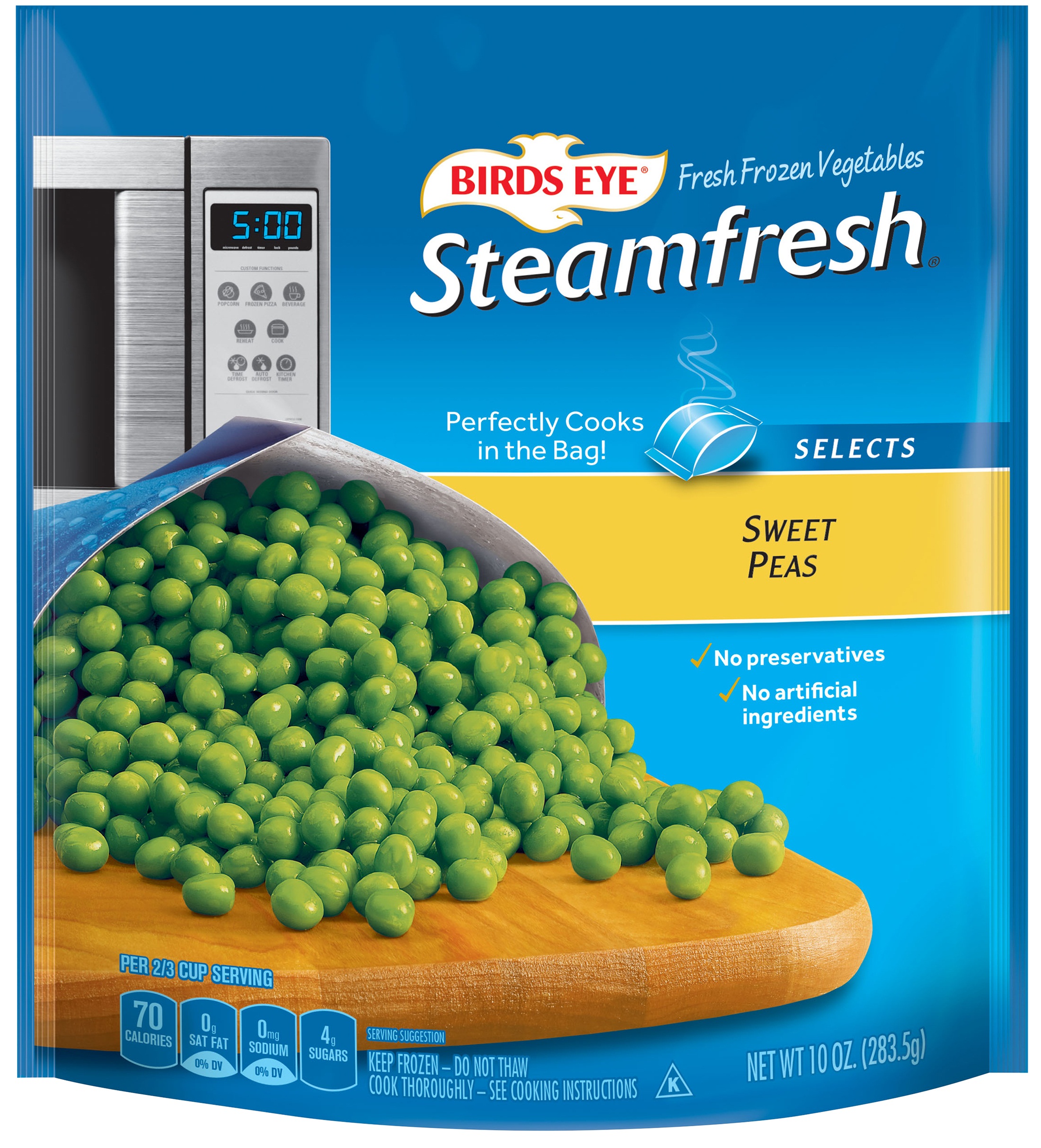 Birds Eye Steamfresh Sweet Peas, 10 Ounce -- 10 Per Case