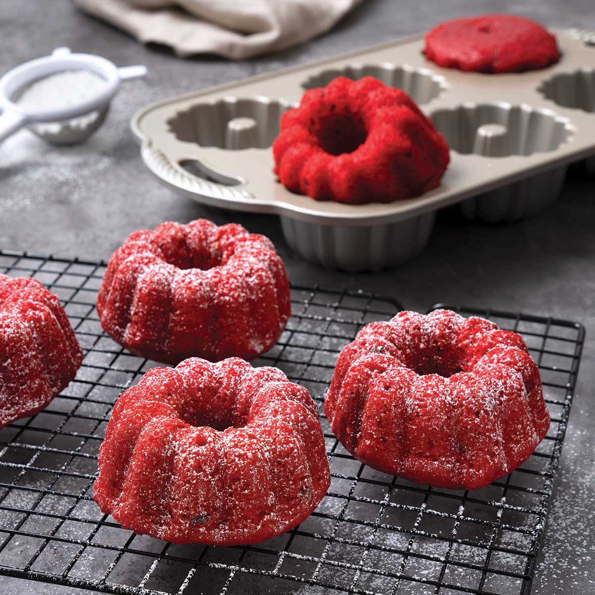 New Day Red Velvet Mini Bundt Cake, 3 Ounce -- 24 per case
