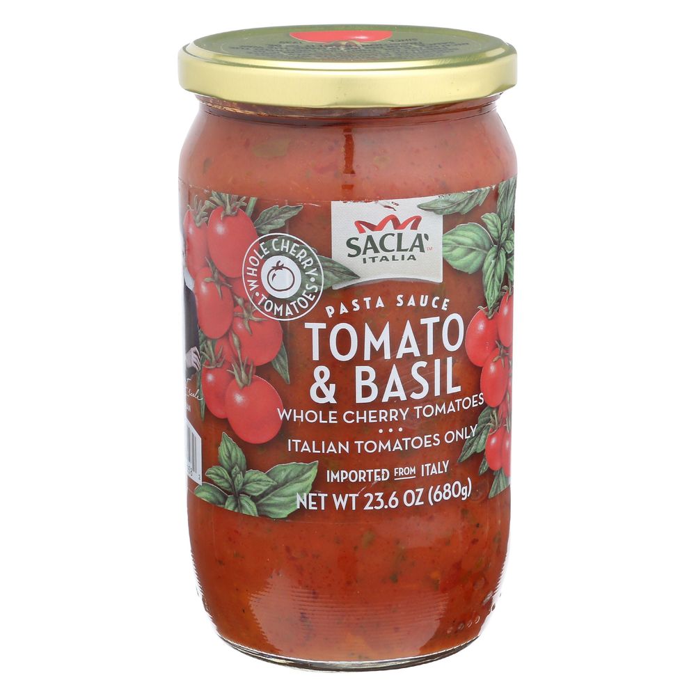 Sacla Tomato And Basil Cherry Tomatoes, 24 Ounce -- 6 Per Case