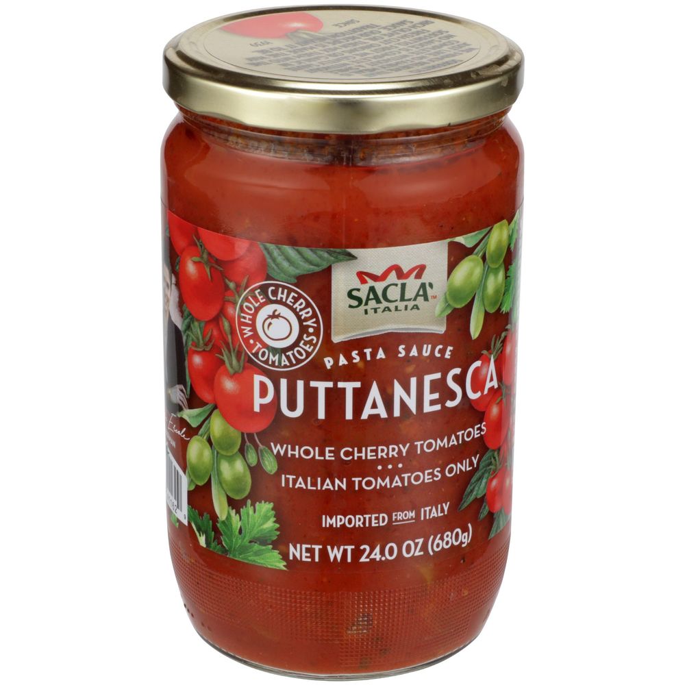 Sacla Cherry Tomato And Olive Puttanesca Sauce, 24 Ounce -- 6 Per Case