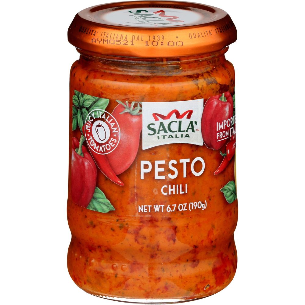Sacla Pesto Chili Sauce, 6.7 Ounce -- 6 Per Case