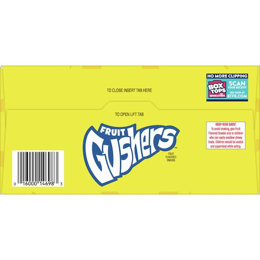Gushers Strawberry Splash and Tropical Fruit Flavored Snack