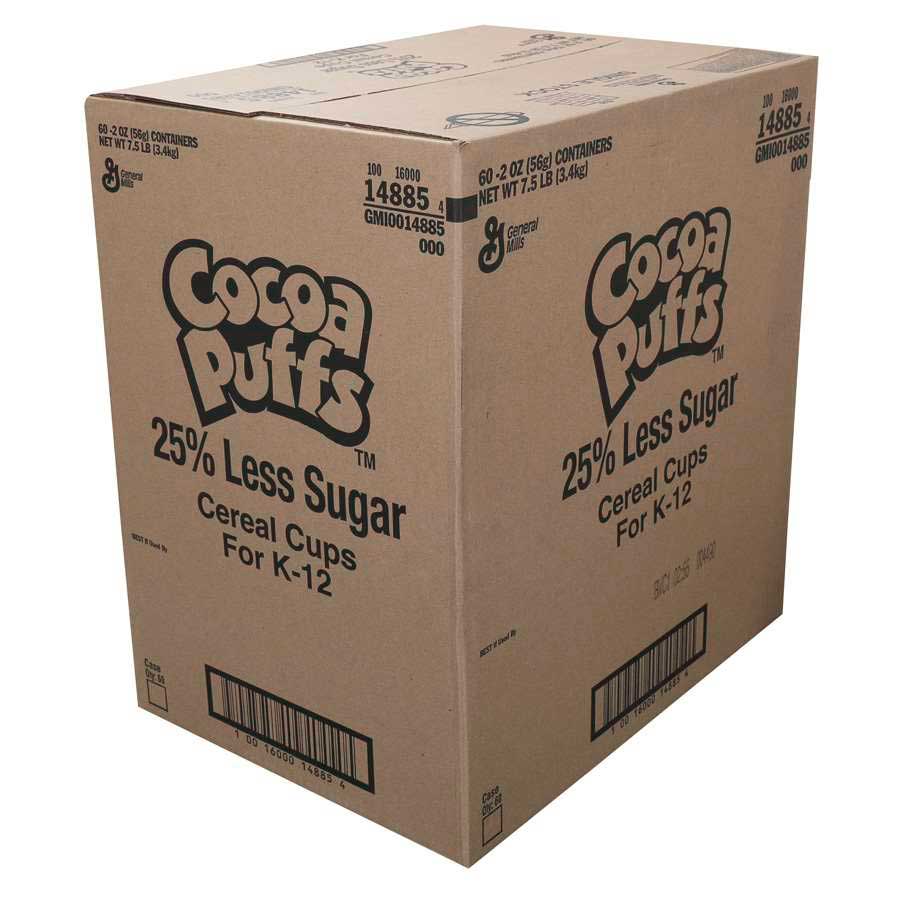 Cocoa Puffs 25 Percent Less Sugar Single Serve Cereal, 2