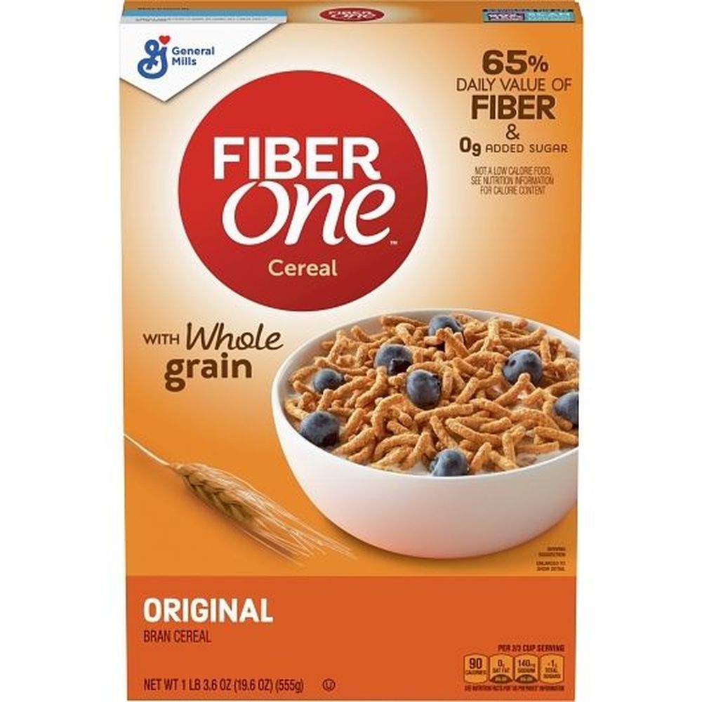 Fiber One Original Bran Cereal, 19.6 Ounce -- 6 per case