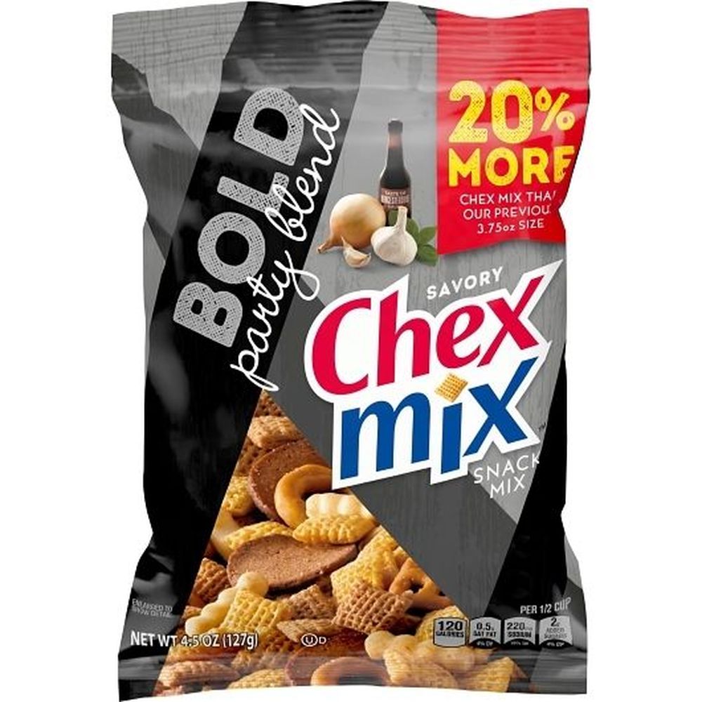 Chex Mix Savory Bold Party Blend Snack Mix, 4.5 Ounce -- 8 Per Case
