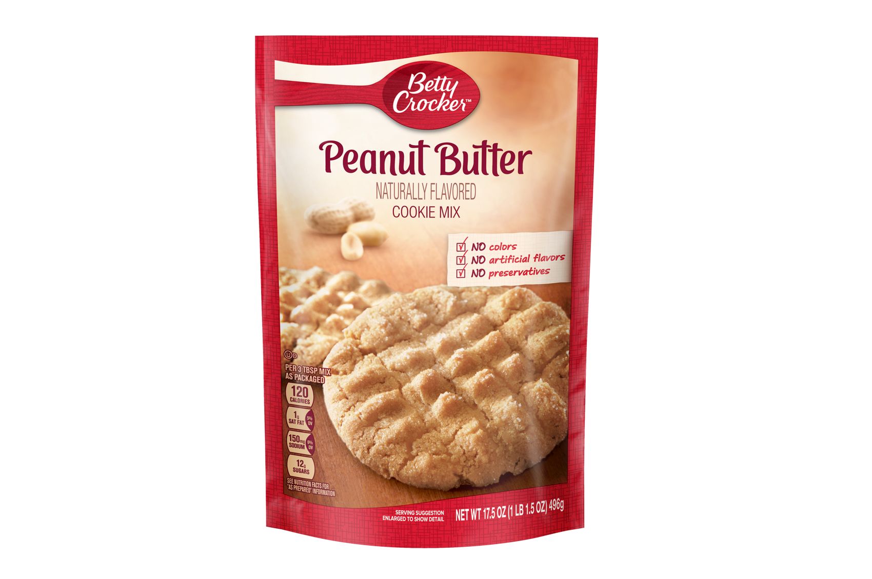Betty Crocker Peanut Butter Cookie Mix, 17.5 Ounce -- 12 Per Case