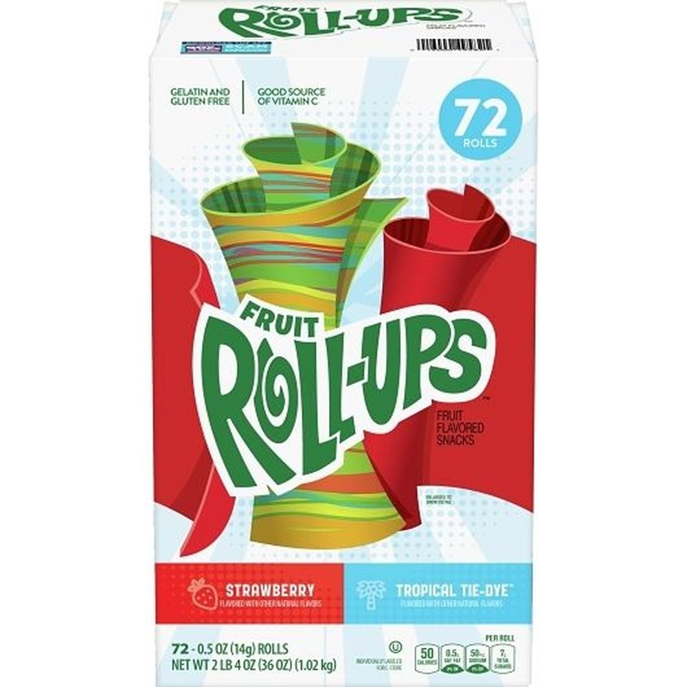 Fruit Roll Ups Strawberry Tropical Fruit Snacks FoodServiceDirect