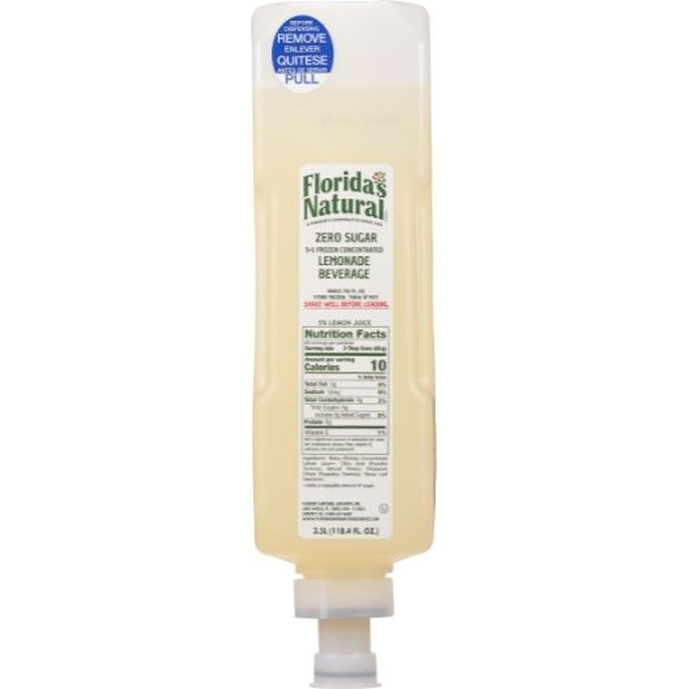 Floridas Natural Zero-Sugar 5 Plus 1 Concentrated Lemonade Beverage, 3.5 Liter -- 3 per case