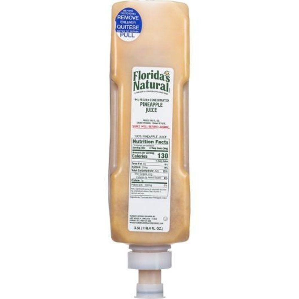 Florida's Natural 4 Plus 1 Pineapple Juice, 3.5 Liter -- 3 Per Case