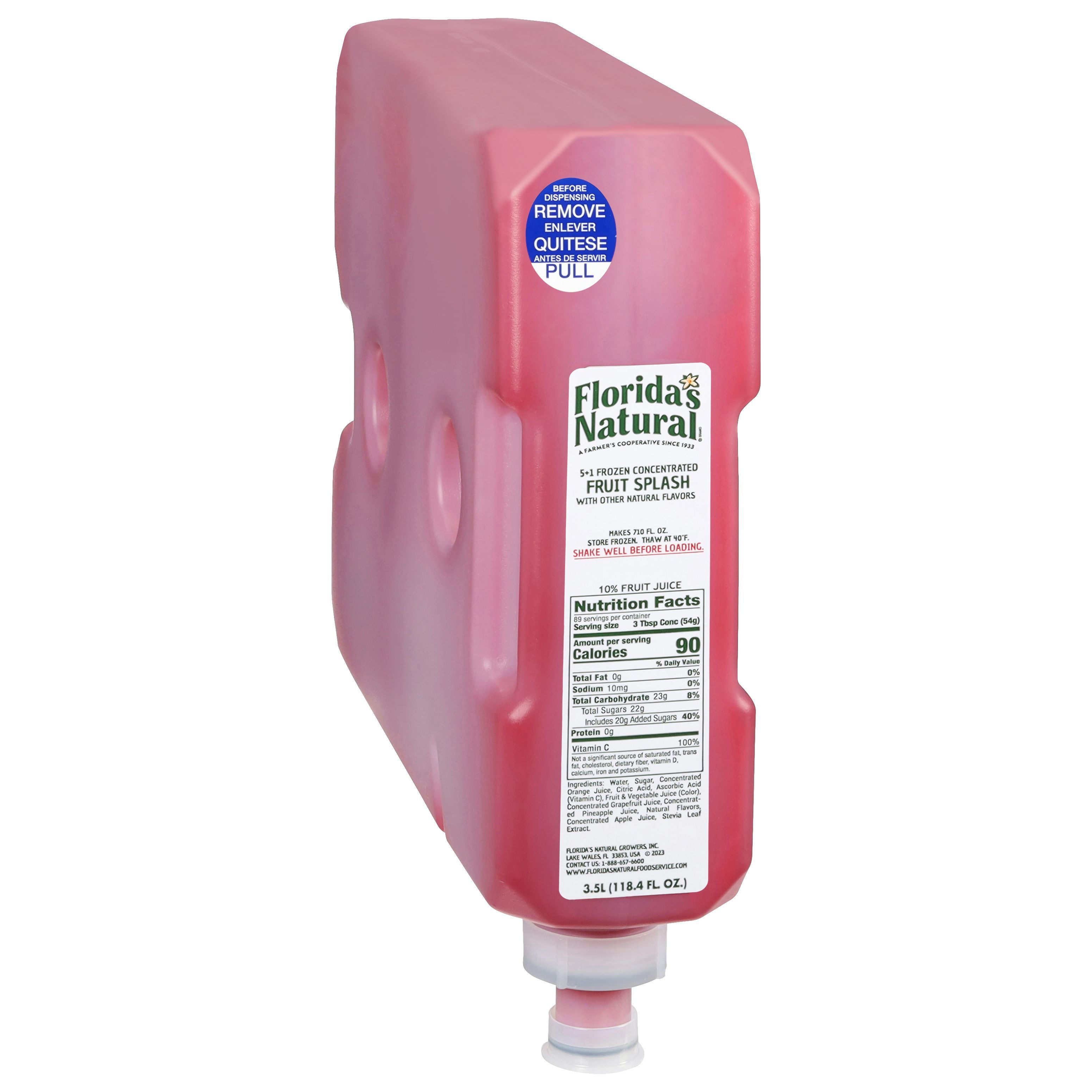 Floridas Natural 5 Plus 1 Fruit Splash, 3.5 Liter -- 3 per case